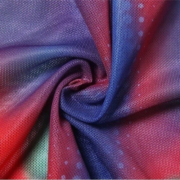 Sexy Bodycon Print Dress For Women Long Sleeve Turtleneck Dress. Multi C… - Picture 6 of 7